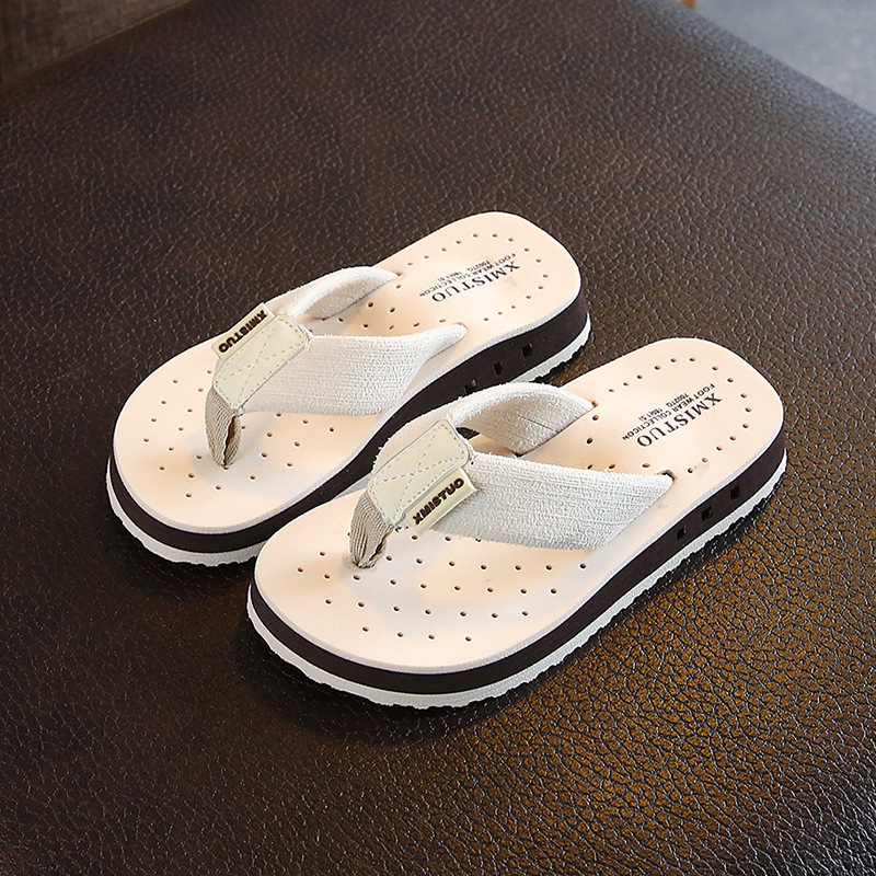 Gyerekeknek készült nyári papucs fiúk számára, csúszásmentes, puha talpú flip-flop, strandpapucs