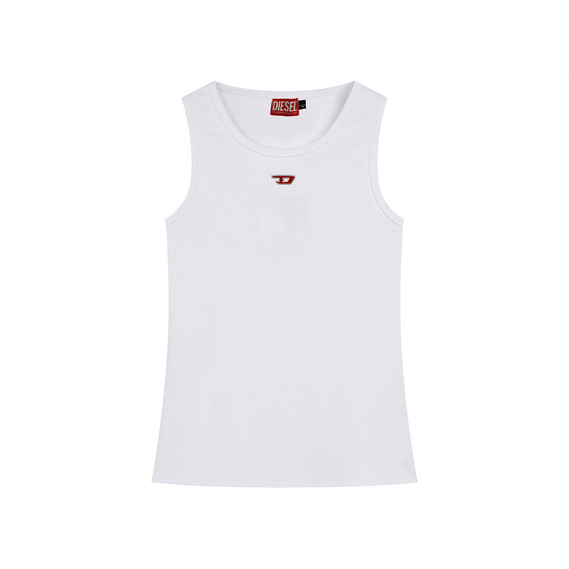 Muški pleteni bez rukava prsluk s ušivenim slovom D i američkim sloganom, 100% pamuk, uski kroj, sportski stil