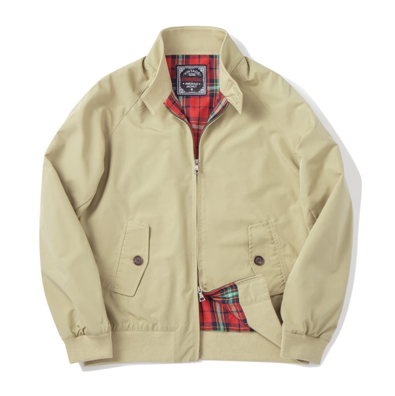 Gddqsdc Harrington kabát G9, amerikai retro, vékony kivitel, munkaruha, férfi kabát