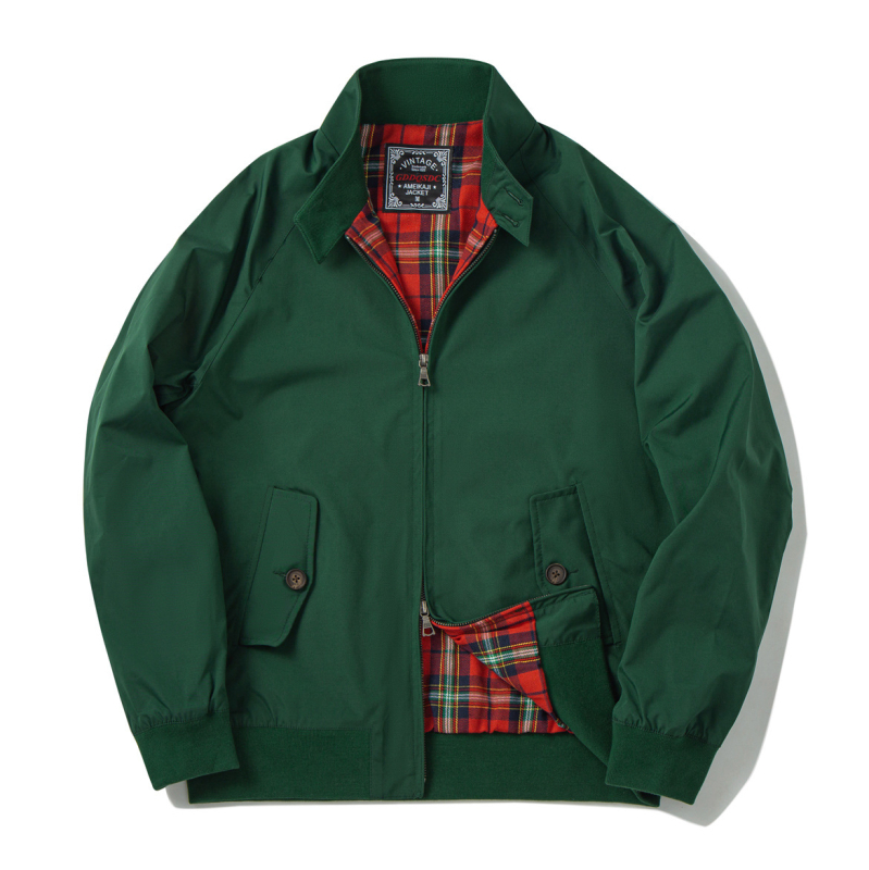 Gddqsdc Harrington kabát G9, amerikai retro, vékony kivitel, munkaruha, férfi kabát