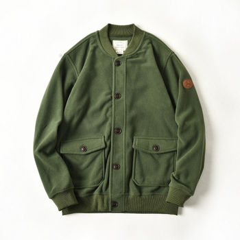 Japán retro kétoldalas fleece kabát baseball gallérral, férfiaknak, őszi-téli, amerikai stílusú repülődzseki