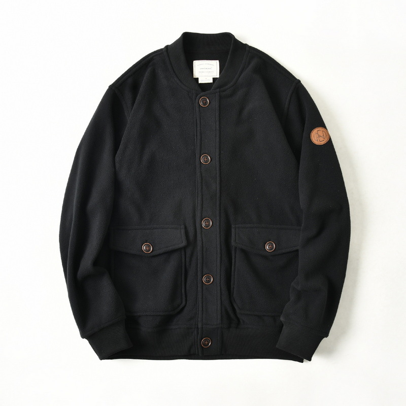 Japán retro kétoldalas fleece kabát baseball gallérral, férfiaknak, őszi-téli, amerikai stílusú repülődzseki
