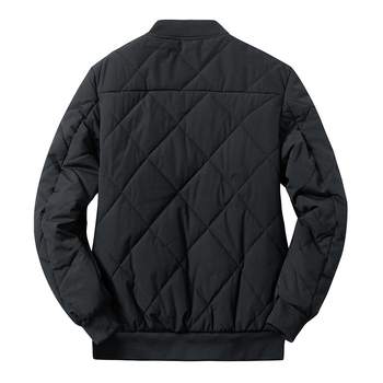 Férfi téli kabát fleece bélelt, pilóta stílusú bomber dizájn, laza szabású, nagy méretek, meleg