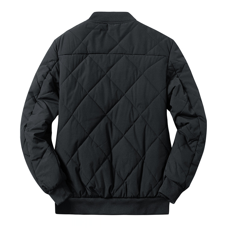 Férfi téli kabát fleece bélelt, pilóta stílusú bomber dizájn, laza szabású, nagy méretek, meleg
