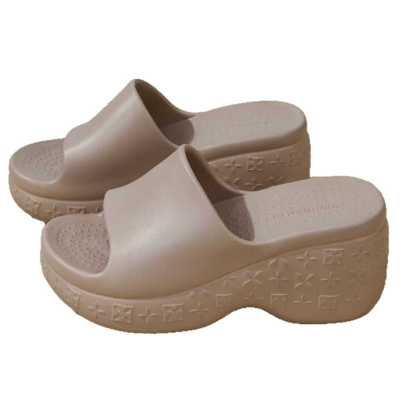Ženske sandale s 8,0 cm visinom potpetice, ljeto, korejski stil mode, udobne, protuklizne, EVA pjena, s jednim remenom