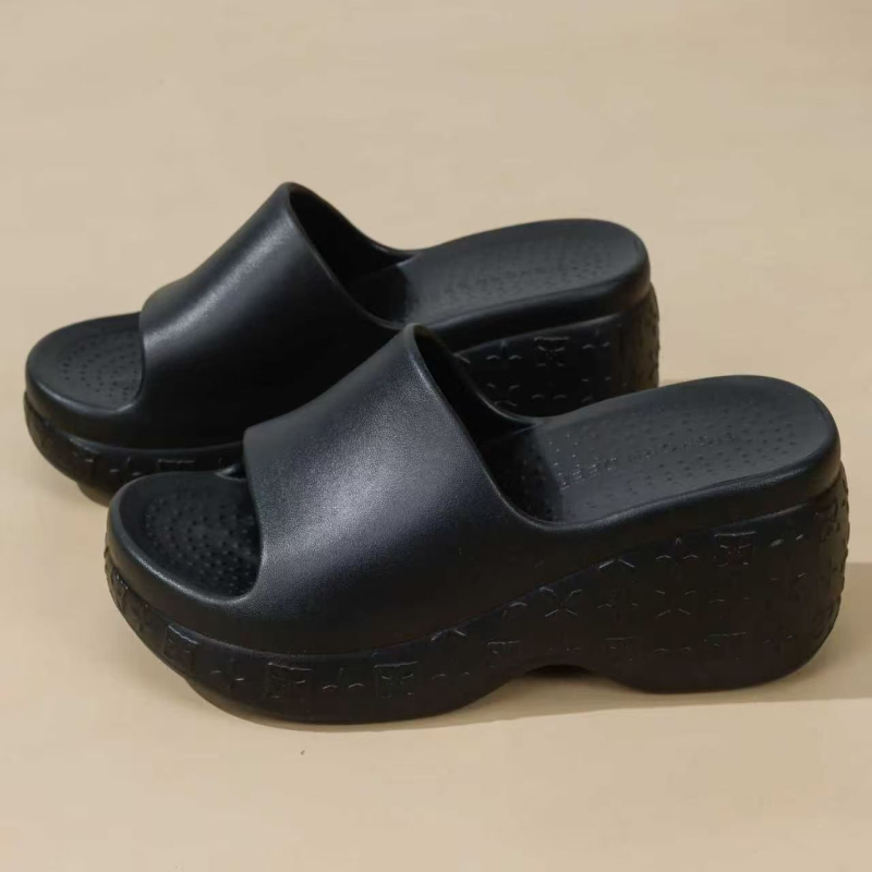 Ženske sandale s 8,0 cm visinom potpetice, ljeto, korejski stil mode, udobne, protuklizne, EVA pjena, s jednim remenom