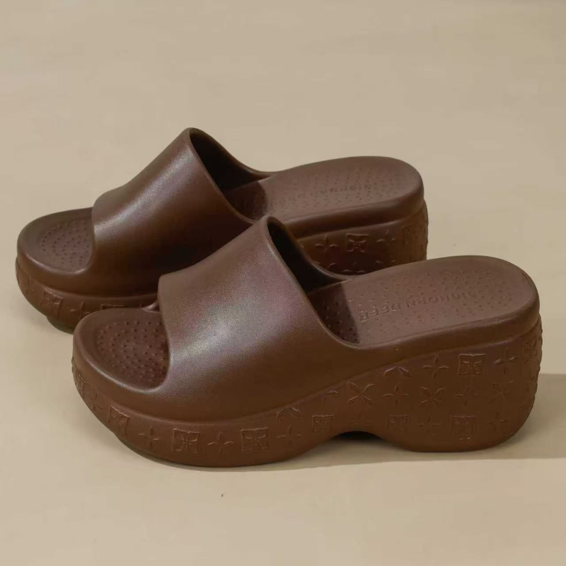 Ženske sandale s 8,0 cm visinom potpetice, ljeto, korejski stil mode, udobne, protuklizne, EVA pjena, s jednim remenom