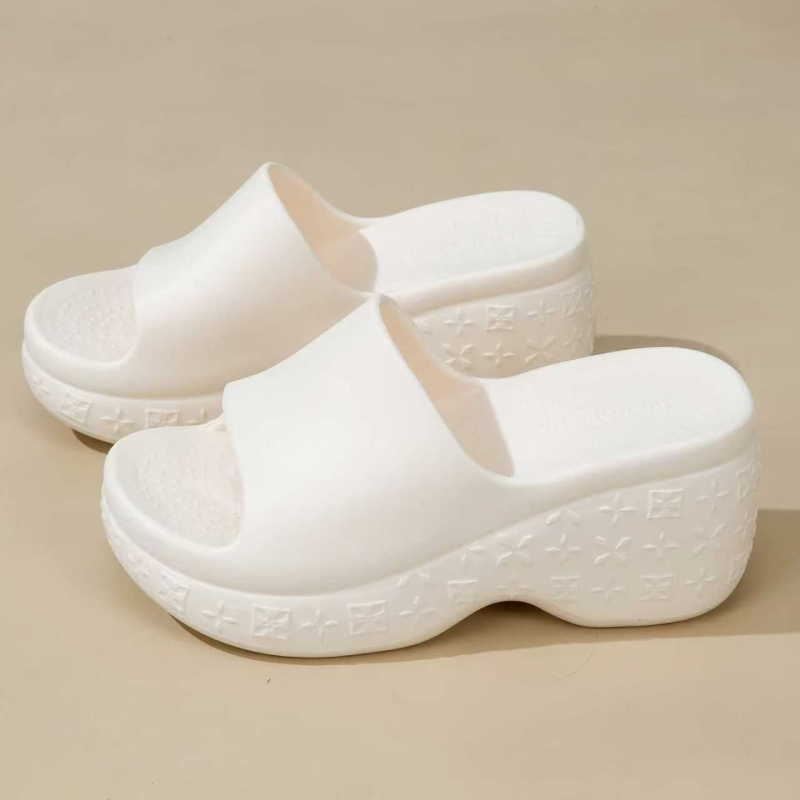 Ženske sandale s 8,0 cm visinom potpetice, ljeto, korejski stil mode, udobne, protuklizne, EVA pjena, s jednim remenom