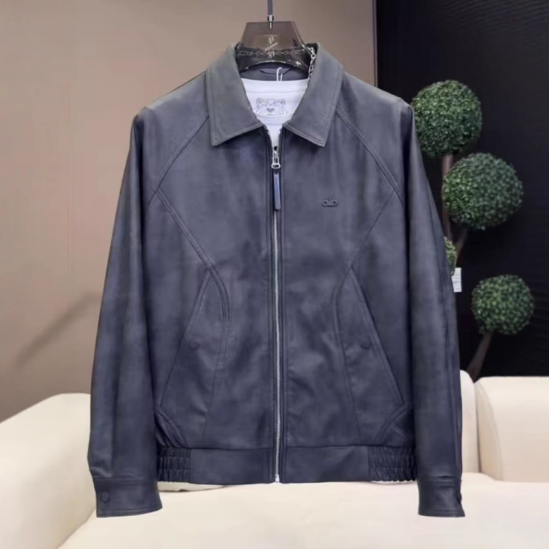 Muška PU kožna jakna s ovratnikom, retro stil, jesen, casual s zatvaračem