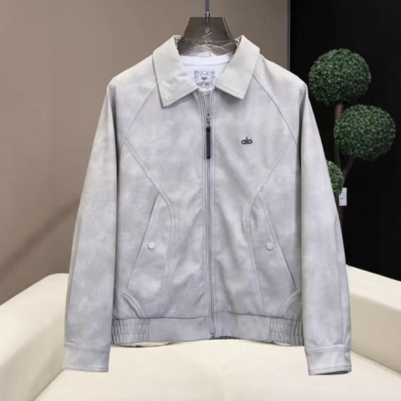 Muška PU kožna jakna s ovratnikom, retro stil, jesen, casual s zatvaračem