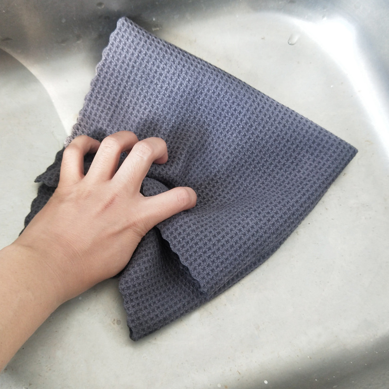 Deblja microfiber krpa za čišćenje automobila s waffle uzorkom, 40×40 cm, vrlo upijajuća