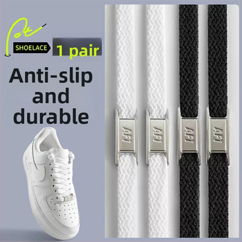 Šnúrky Air Force One, originálne AF1, unisex, ploché šnúrky AJ1, biele a čierne, doplnok k obuvi