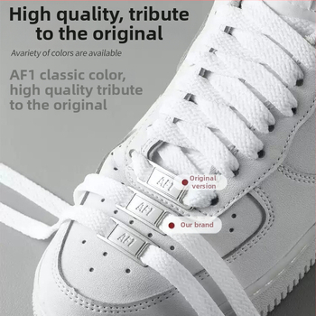 Šnúrky Air Force One, originálne AF1, unisex, ploché šnúrky AJ1, biele a čierne, doplnok k obuvi