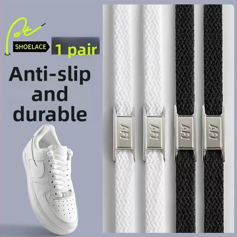 Šnúrky Air Force One, originálne AF1, unisex, ploché šnúrky AJ1, biele a čierne, doplnok k obuvi