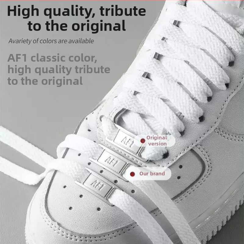 Šnúrky Air Force One, originálne AF1, unisex, ploché šnúrky AJ1, biele a čierne, doplnok k obuvi