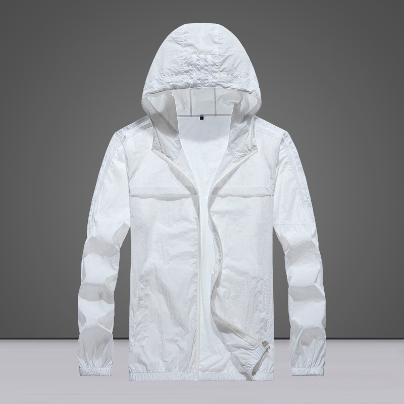 Lagana kapuljačasti jakna za zaštitu od sunca, za aktivnosti na otvorenom, brzo sušeći ice-silk materijal, slim fit