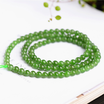 Jiuya Crystal prirodni ruski jasper, budistička ogrlica s 108 perlica, privjesak od Hetian jade