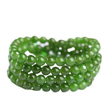 Jiuya Crystal prirodni ruski jasper, budistička ogrlica s 108 perlica, privjesak od Hetian jade