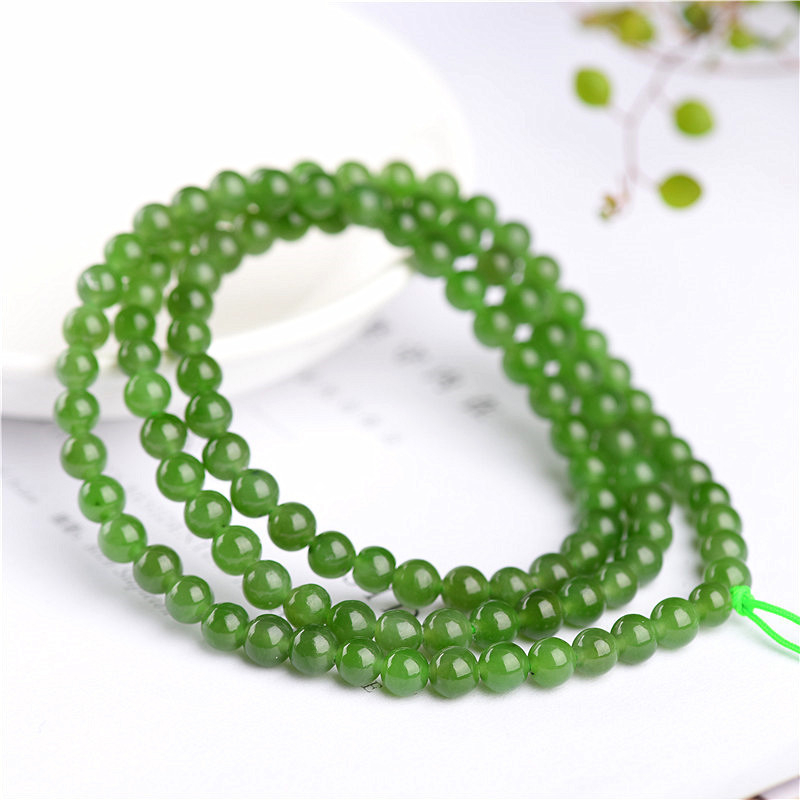 Jiuya Crystal prirodni ruski jasper, budistička ogrlica s 108 perlica, privjesak od Hetian jade