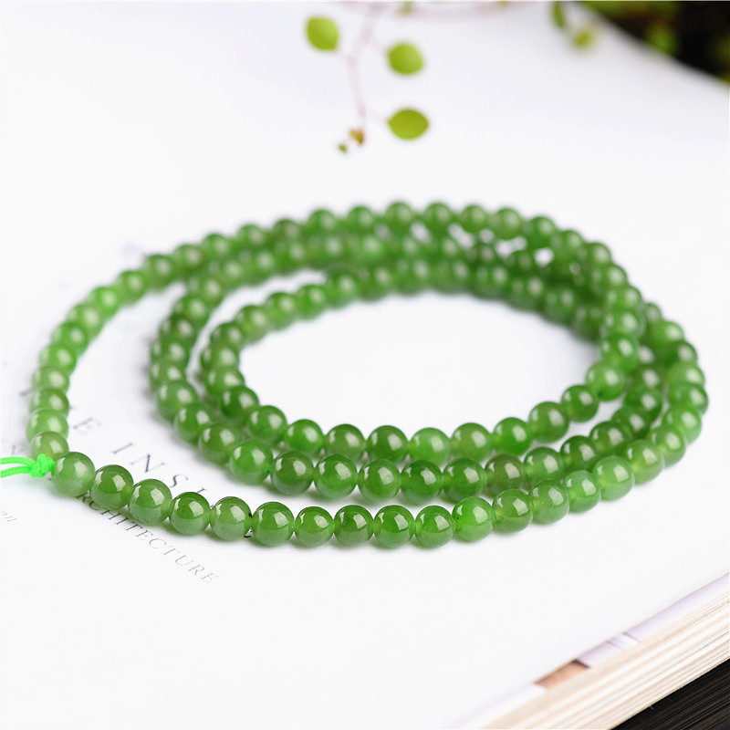 Jiuya Crystal prirodni ruski jasper, budistička ogrlica s 108 perlica, privjesak od Hetian jade