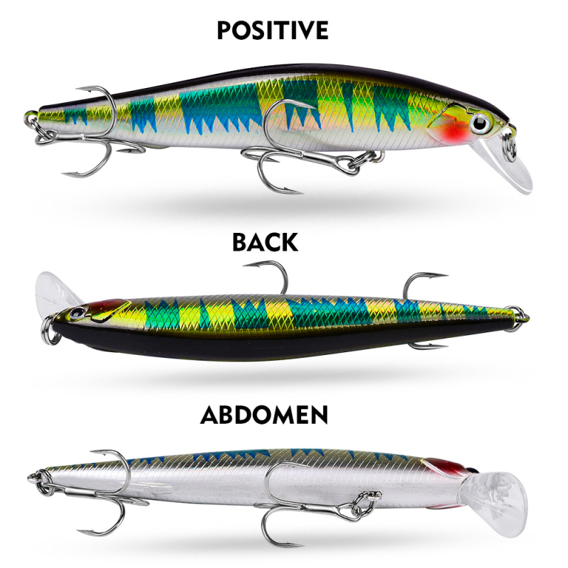 Proberos sporo potapajuća minnow vobla — tvrda plastična vobla za ultradugi domet, biomimetička ribolovna vobla