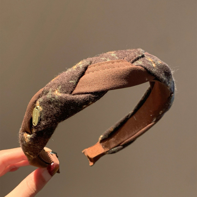 Nova retro diadem za kosu sa širokim obodom i visokim vrhom, francuskog stila, elegantan dodatak za kosu koji vizualno izdužuje lice