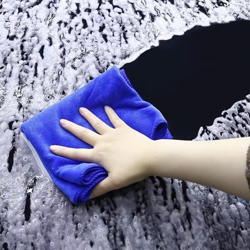 Deblja mikrovlakana krpa za čišćenje, bez vlakana, upijajuća, za kuhinju, staklo, podove i pranje automobila