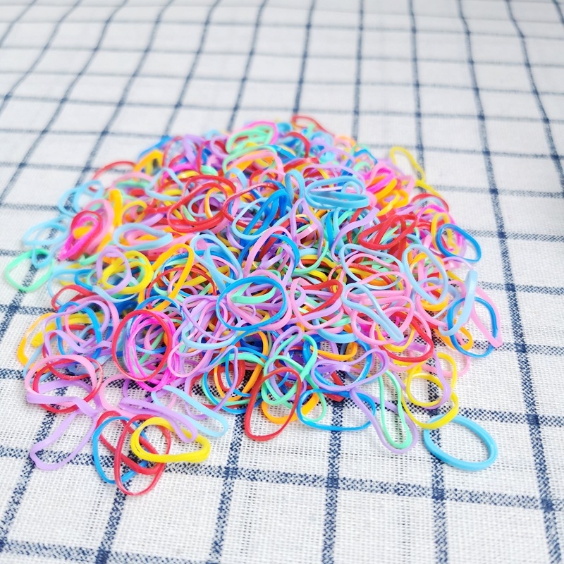 Dječje crne gumice za kosu, za frizure, jednokratne male gumice, 200 g u pakiranju za veleprodaju