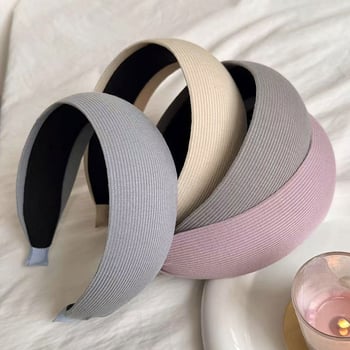 Ženska pletena široka traka za kosu – elegantan svakodnevni modni dodatak