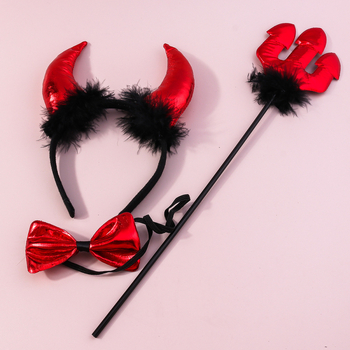 Halloween diadem za kosu s motivom tikve i šišmiša