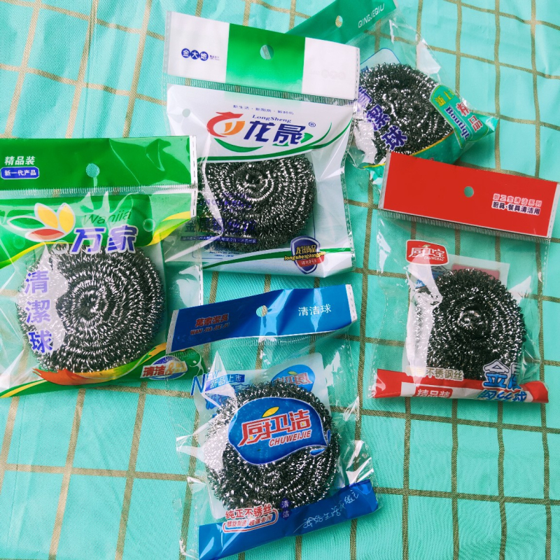 20 g spiralna čelična lopta za čišćenje, pojedinačno pakirana, za kuhinju