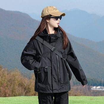 Unisex lagana soft-shell jakna za proljeće i jesen, plus veličina, za planinarenje i aktivnosti na otvorenom, 2025 model