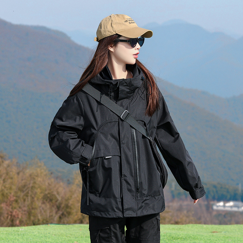 Unisex lagana soft-shell jakna za proljeće i jesen, plus veličina, za planinarenje i aktivnosti na otvorenom, 2025 model