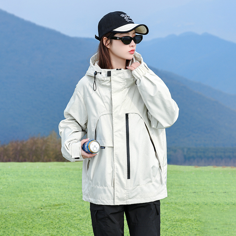 Unisex lagana soft-shell jakna za proljeće i jesen, plus veličina, za planinarenje i aktivnosti na otvorenom, 2025 model