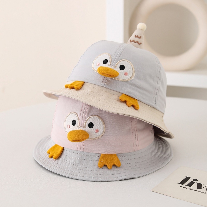 Dječja proljetna kapa, lagana, široki obod, slatki pingvin dizajn, unisex