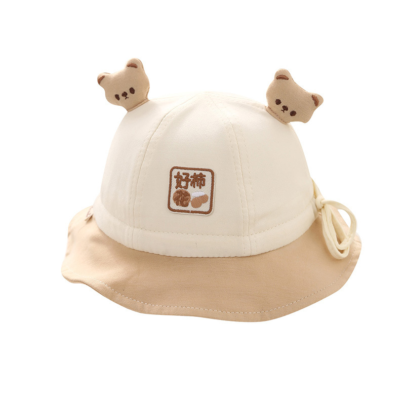 Dječja proljetna tanka bucket kapa, unisex, slatko korejsko stils, zaštita od sunca za dojenčad 0–6 mjeseci