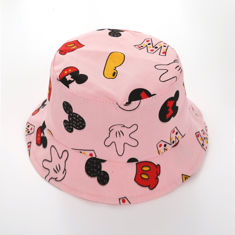 Proljetno-ljetna dječja kapa s Mickey Maus, ribarska kapa za bebe, zaštita od sunca, prozračna, pamuk
