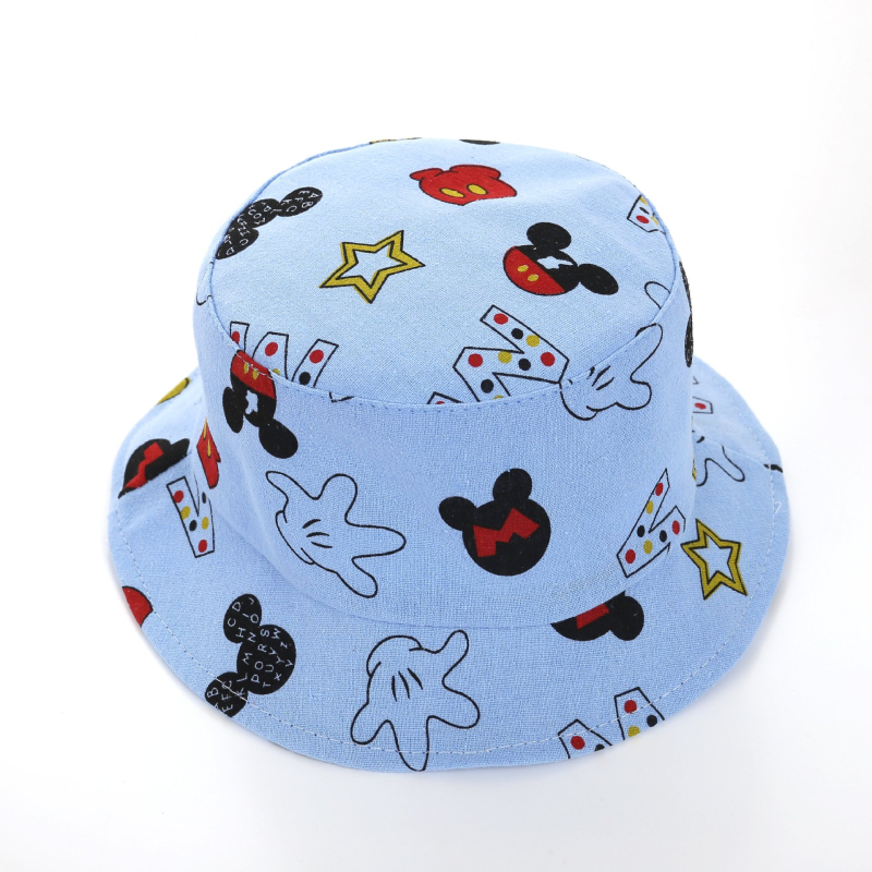 Proljetno-ljetna dječja kapa s Mickey Maus, ribarska kapa za bebe, zaštita od sunca, prozračna, pamuk