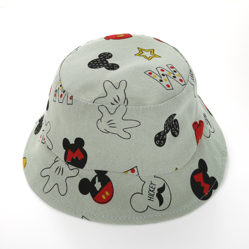 Proljetno-ljetna dječja kapa s Mickey Maus, ribarska kapa za bebe, zaštita od sunca, prozračna, pamuk