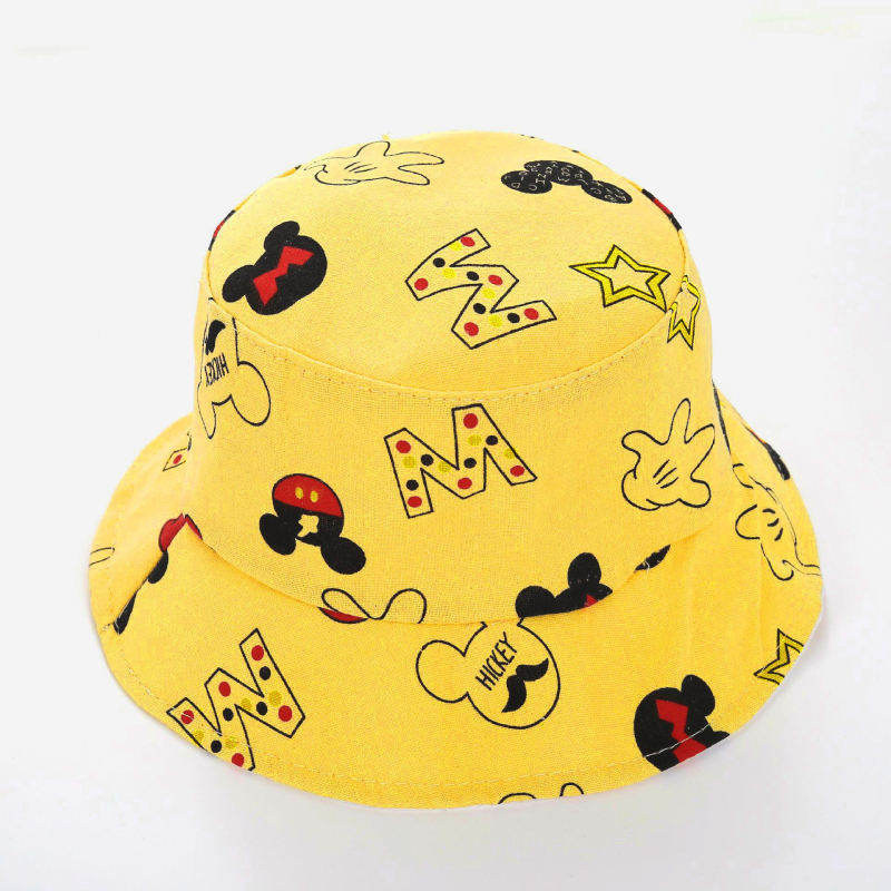 Proljetno-ljetna dječja kapa s Mickey Maus, ribarska kapa za bebe, zaštita od sunca, prozračna, pamuk
