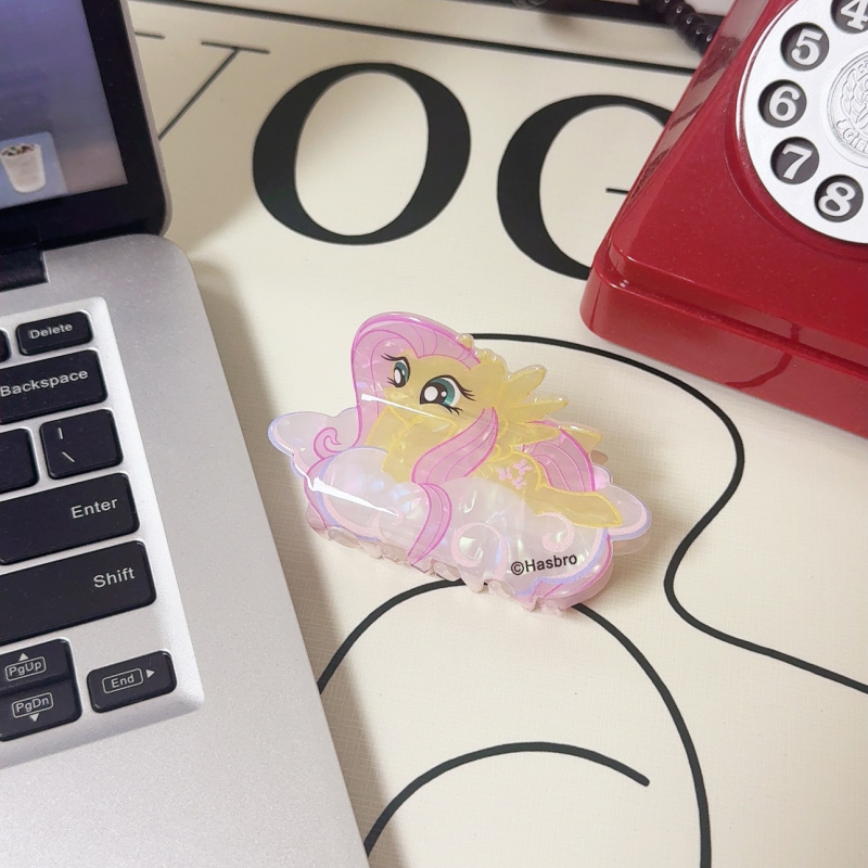 Nova karikatura dječja ukosnica inspirirana Pony, hvatajuća ukosnica za stražnji dio glave, slatki dizajn ajkule za djevojčice