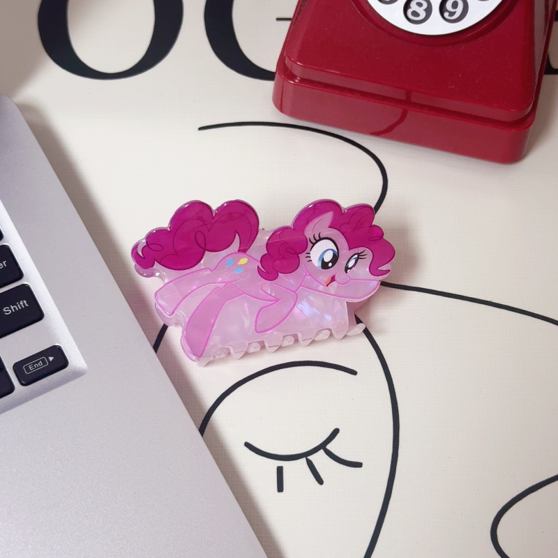Nova karikatura dječja ukosnica inspirirana Pony, hvatajuća ukosnica za stražnji dio glave, slatki dizajn ajkule za djevojčice
