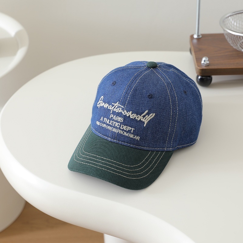 Dječja denim baseball kapa s dizajnom slova, unisex, zakrivljeni obod, za uzrast 2–6 godina, proljetna 2026 kolekcija
