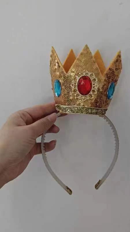 Dječja kruna za kosu s gemovima, cosplay dodatak za zabave, inspirirano Mario