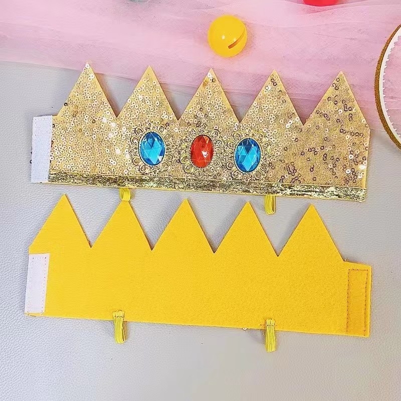 Dječja kruna za kosu s gemovima, cosplay dodatak za zabave, inspirirano Mario