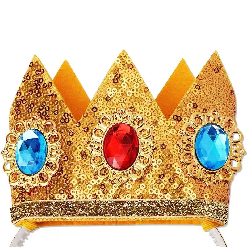 Dječja kruna za kosu s gemovima, cosplay dodatak za zabave, inspirirano Mario