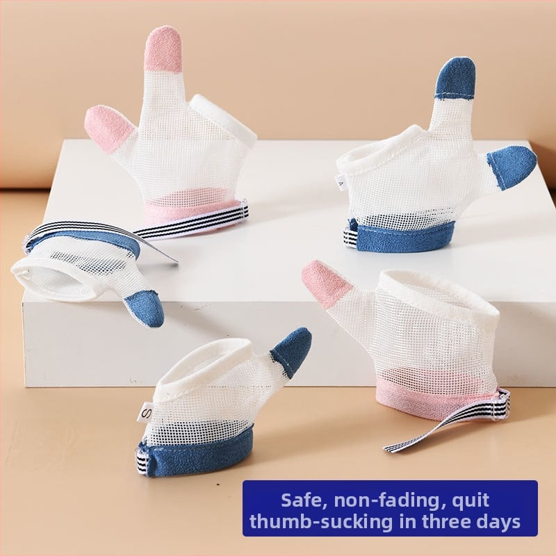 Prozračne velur rukavice protiv sisanja palca za bebe i djecu, slatkog dizajna, pomažu zaustaviti grickanje noktiju
