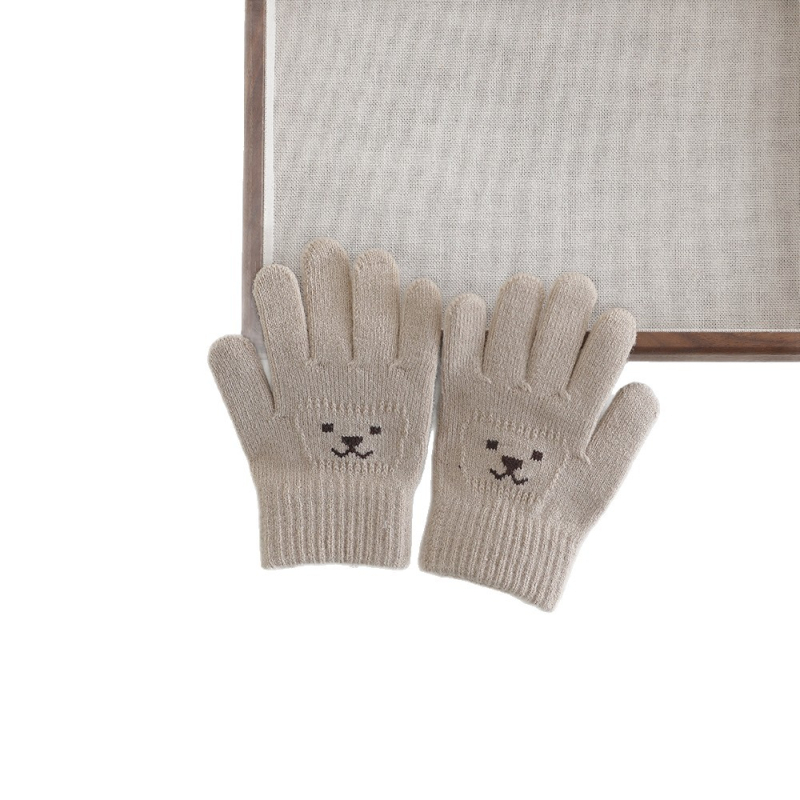 Dječje rukavice s pet prstiju, zimske, tople, unisex, korejski stil, za uzrast 2–6 godina.