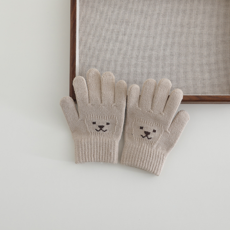 Dječje rukavice s pet prstiju, zimske, tople, unisex, korejski stil, za uzrast 2–6 godina.