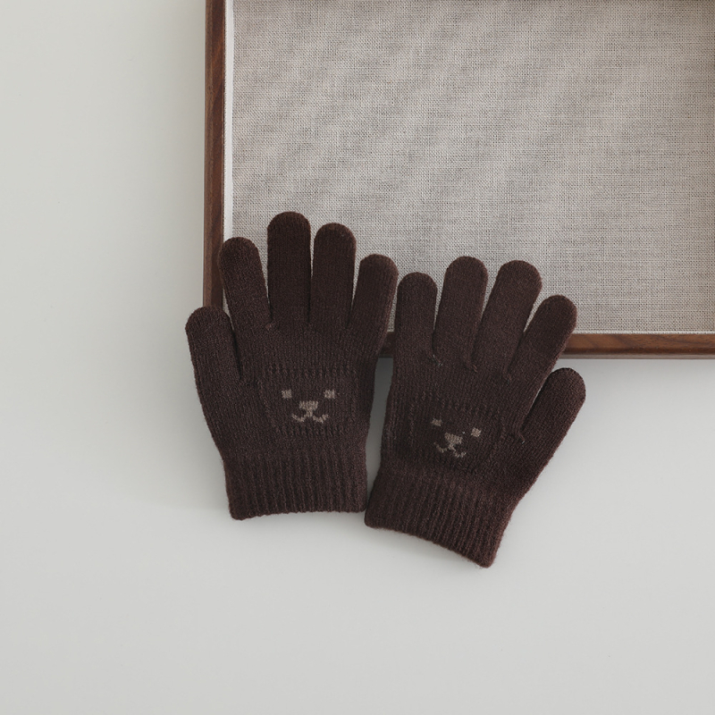 Dječje rukavice s pet prstiju, zimske, tople, unisex, korejski stil, za uzrast 2–6 godina.